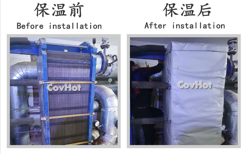 板式<a href=http://m.89986.cn/e/tags/?tagname=%E6%8D%A2%E7%83%AD%E5%99%A8%E4%BF%9D%E6%B8%A9 target=_blank class=infotextkey>換熱器保溫</a>套,板換保溫罩